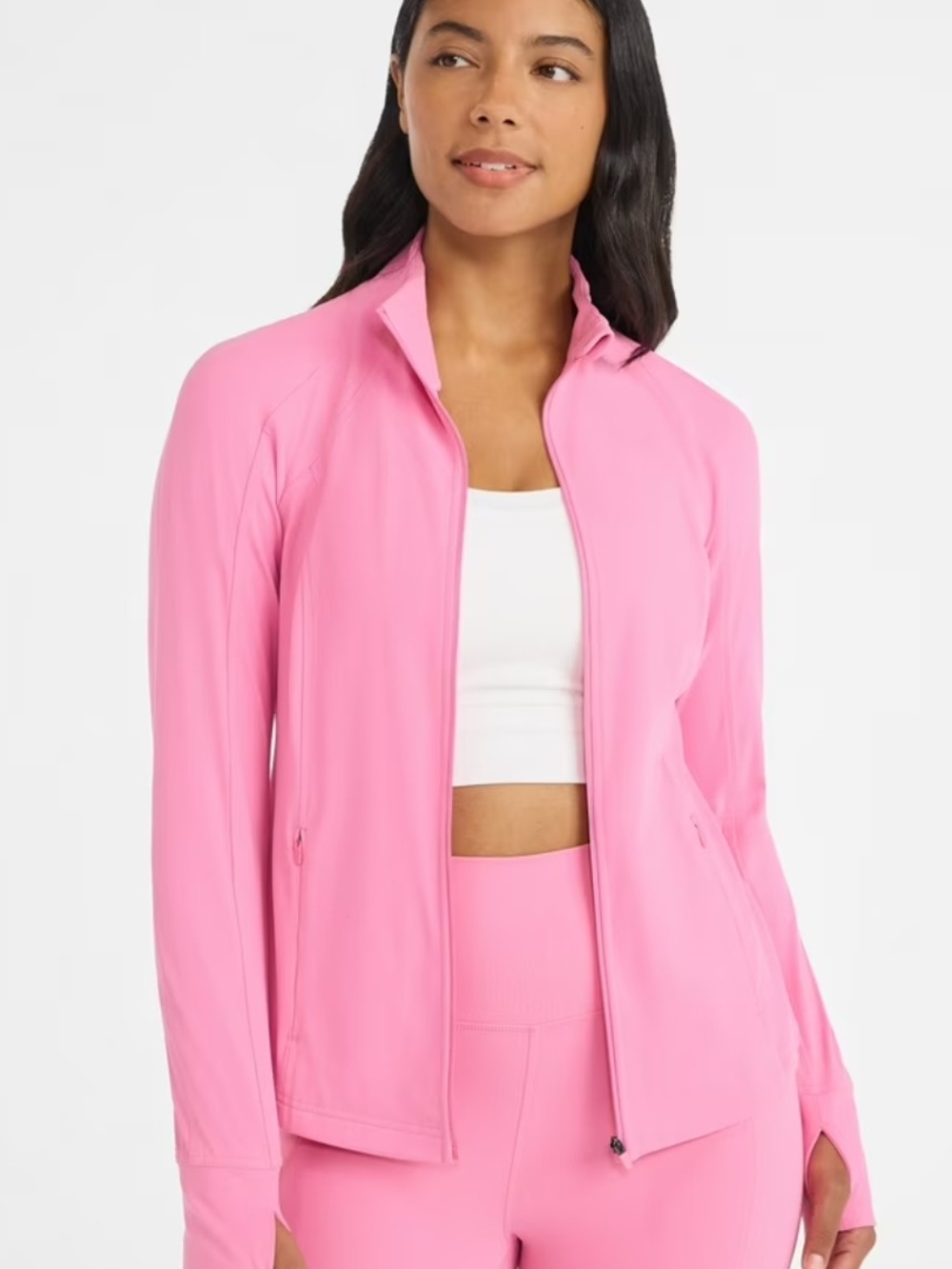 Avia Pink Full-Zip Athletic Jacket